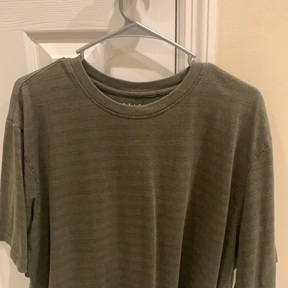 Striped green shirt